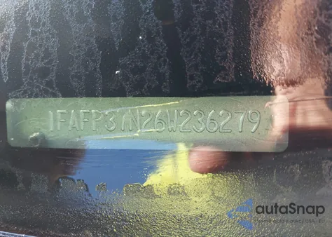 2006 Ford Focus Zx5 from USA, damaged, VIN 1FAFP37N26W236279